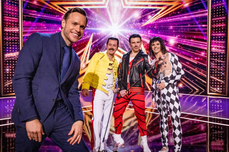 'Starstruck' sees trios of performers compete to be the best impersonators of stars including Freddie Mercury. (Remarkable TV/ITV)