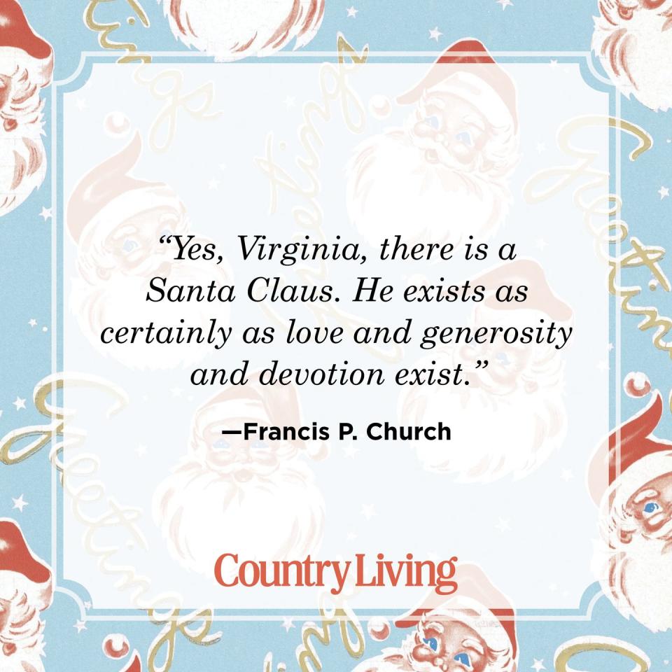 yes virginia there is a santa claus quote