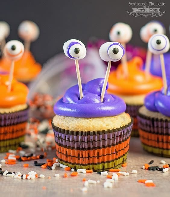 Cupcake halloween monstres