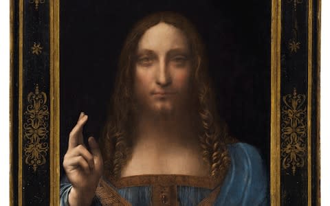 Salvator Mundi," an ethereal portrait of Jesus Christ which dates to about 1500 - Credit: Reuters&nbsp;