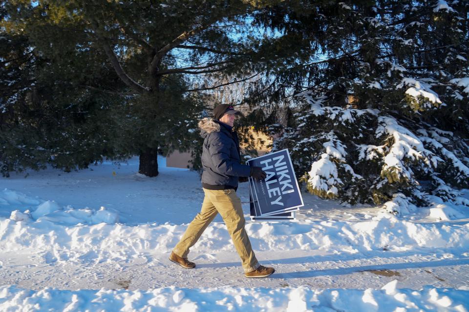 GOP voters are expected to turn out in higher-than-usual numbers in Tuesday's primary election in New Hampshire.