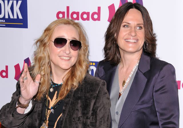 <p>Jean Baptiste Lacroix/WireImage</p> Melissa Etheridge and Linda Wallem attend the 22nd annual GLAAD Media Awards on April 10, 2011 in Los Angeles, California.