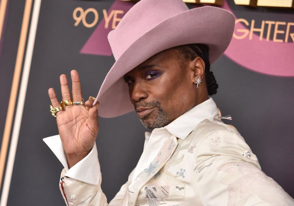 billy porter pink hat