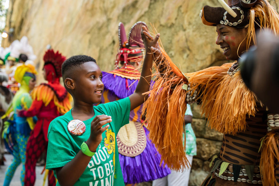 Jermaine Bell, a 7-year-old from Jacksonville, Fla., visited Disney's Animal Kingdom at Walt Disney World Resort in Lake Buena Vista, Fla., Sept. 27, 2019. (Photo: Steven Diaz)