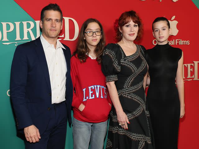 Dia Dipasupil/GA/The Hollywood Reporter/Getty Panio Gianopoulos, Roman Gianopoulos, Molly Ringwald and Adele Gianopoulos