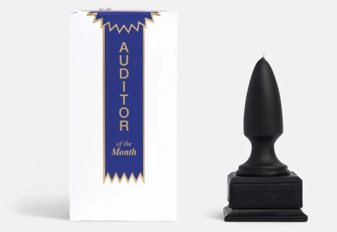 Auditor of the Month Trophy Candle