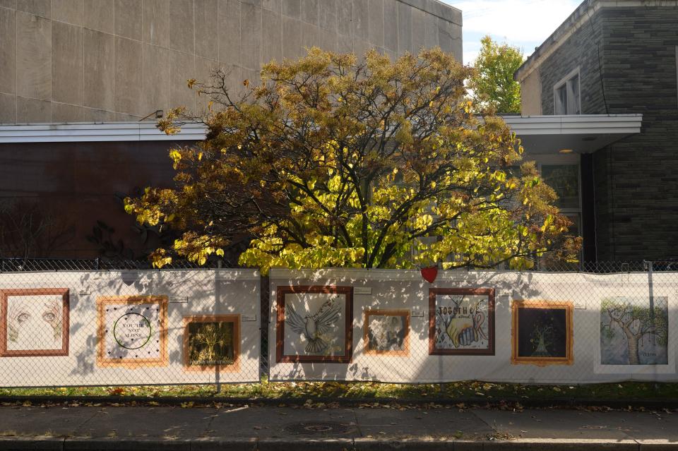 The Tree of Life synagogue in in Pittsburgh's Squirrel Hill neighborhood sits quiet on Wednesday, Oct. 25, 2023, nearly five years after the October 27, 2018, mass shooting.
(Credit: Justin Merriman, For USA TODAY)