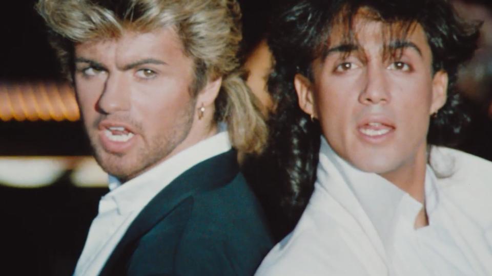 George Michael and Andrew Ridgeley in Wham!