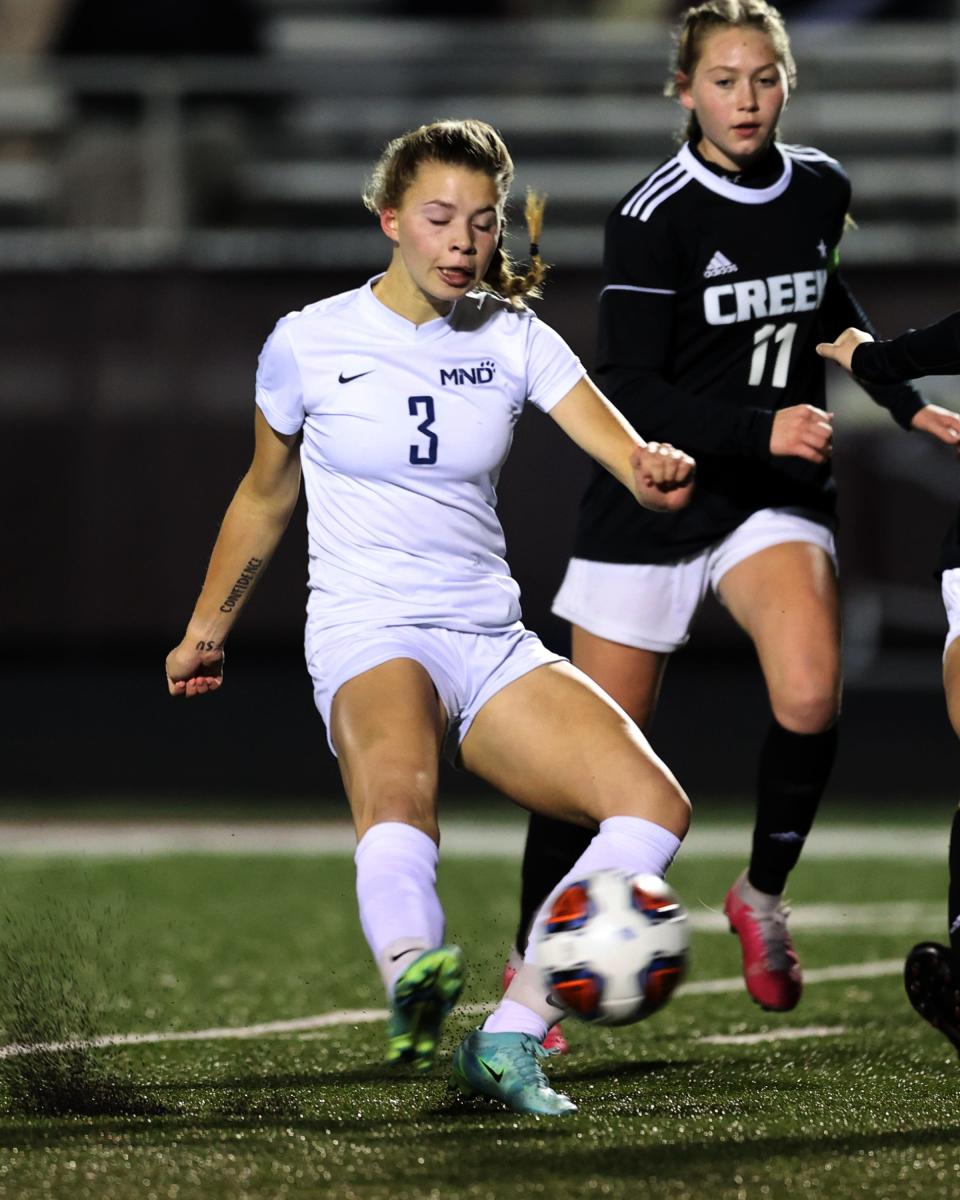 All-American Peyton Kohls helped lead Mount Notre Dame soccer to a Division I state championship in 2021.