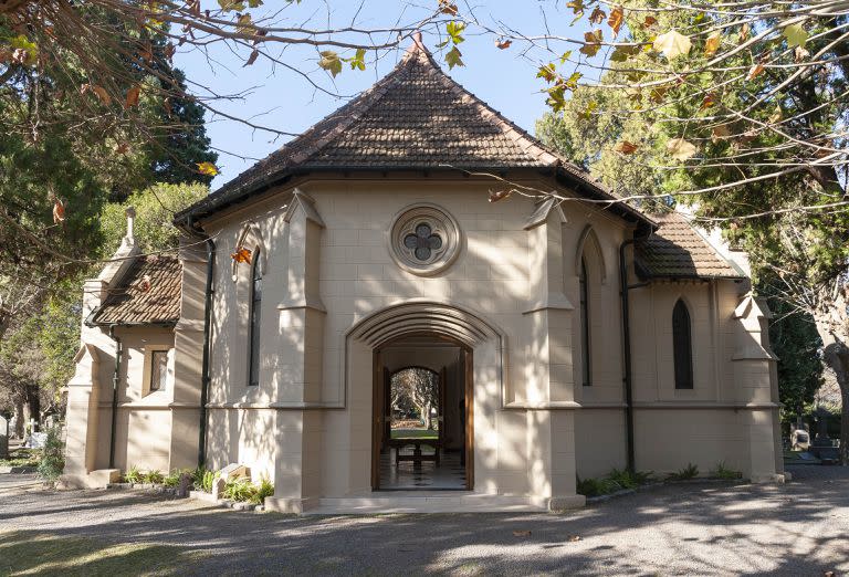 La capilla del cementerio británico