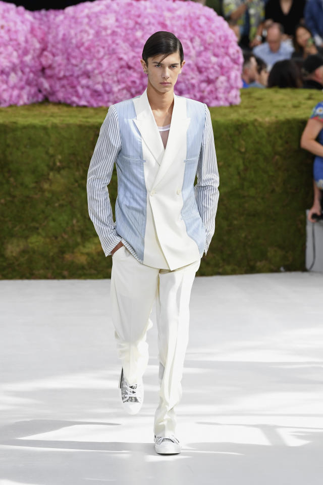Prince Nikolai of on Dior Homme runway