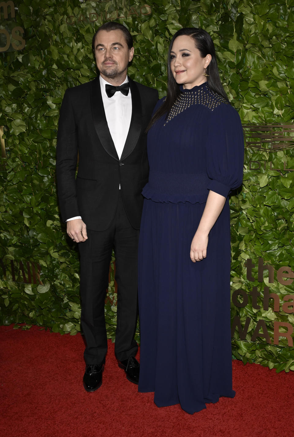 Leonardo DiCaprio, left, and Lily Gladstone attend the Gotham Independent Film Awards at Cipriani Wall Street on Monday, Nov. 27, 2023, in New York. (Photo by Evan Agostini/Invision/AP)