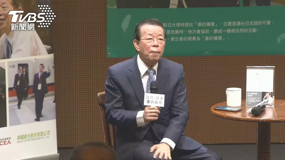 駐日代表謝長廷。（圖／TVBS）