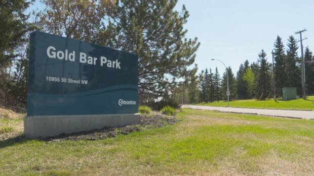 Gold Bar Park Alliance has been fighting a decision to route a major sewer line from south Edmonton to the area.  (Dave Bajer/CBC - image credit)