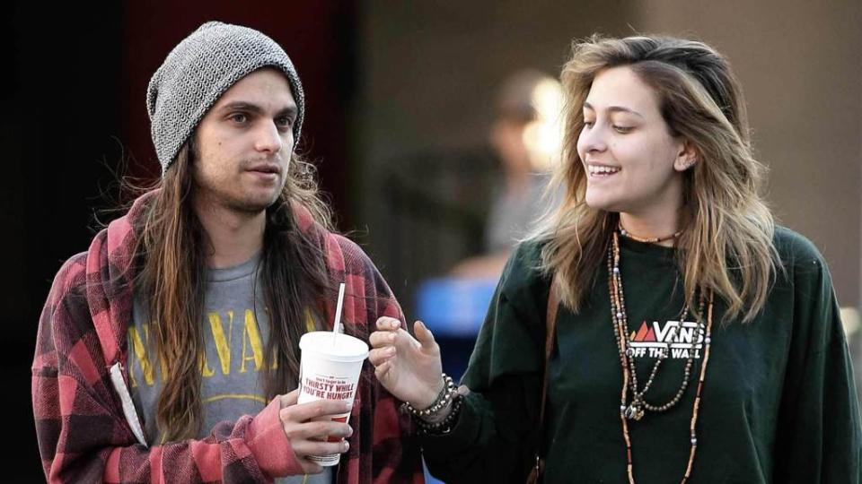 <p>Paris Jackson is out of the hospital and headed straight to the movies following her Saturday morning medical emergency. Michael Jackson‘s oldest child stepped out with her boyfriend, Gabriel Glenn, Saturday in Universal City but kept her wrists covered with bracelets and a long sleeve shirt. Hours earlier, Paris was rushed to the hospital after she […]</p> <p>The post <a rel="nofollow noopener" href="https://theblast.com/paris-jackson-movies-after-suicide-attempt/" target="_blank" data-ylk="slk:Paris Jackson Covers Up Her Wrists on Movie Date Night Following Apparent Suicide Attempt;elm:context_link;itc:0;sec:content-canvas" class="link ">Paris Jackson Covers Up Her Wrists on Movie Date Night Following Apparent Suicide Attempt</a> appeared first on <a rel="nofollow noopener" href="https://theblast.com" target="_blank" data-ylk="slk:The Blast;elm:context_link;itc:0;sec:content-canvas" class="link ">The Blast</a>.</p>