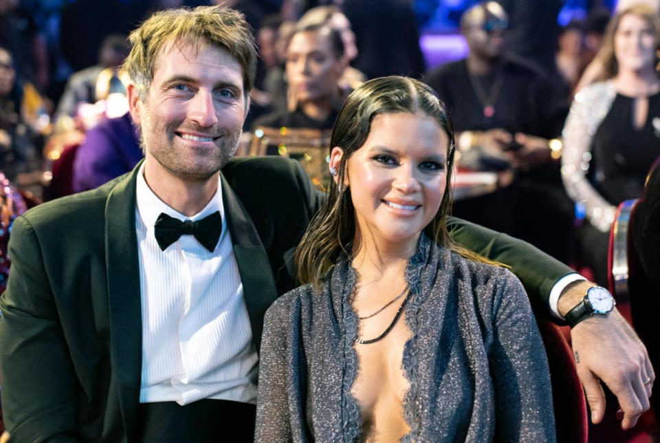 <p>John Shearer/Getty Images for The Recording Academy</p><p><strong><a href="https://parade.com/1291019/kaigreen/maren-morris-husband-ryan-hurd/" rel="nofollow noopener" target="_blank" data-ylk="slk:Maren Morris;elm:context_link;itc:0;sec:content-canvas" class="link ">Maren Morris</a> </strong>and <strong><a href="https://parade.com/1291019/kaigreen/maren-morris-husband-ryan-hurd/" rel="nofollow noopener" target="_blank" data-ylk="slk:Ryan Hurd;elm:context_link;itc:0;sec:content-canvas" class="link ">Ryan Hurd</a> </strong><a href="https://www.yahoo.com/lifestyle/maren-morris-ryan-hurd-split-150924521.html" data-ylk="slk:split;elm:context_link;itc:0;sec:content-canvas;outcm:mb_qualified_link;_E:mb_qualified_link;ct:story;" class="link  yahoo-link">split</a> on Oct. 2, 2023, when Morris filed for divorce, citing "irreconcilable differences." The couple, who frequently collaborated on their music, married in March 2018 and had been together since 2015.</p><p>Morris and Hurd share a son, Hayes, who was born in March 2020.</p>