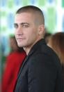 <p>Who can forget Jake Gyllenhaal's buzzcut phase in 2005? Not us. But the actor didn't try out the hairstyle just for kicks — it was for his role as a solider in <em>Jarhead</em>. </p>