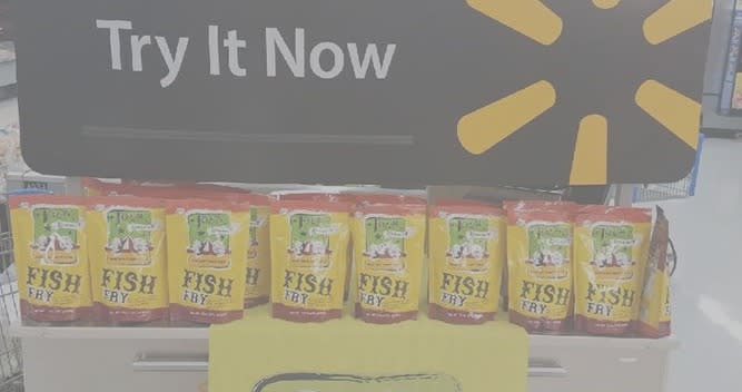 The fish fry product is sold in Walmart and other stores around the country.<br>(Photos courtesy of Joe’s Gourmet)