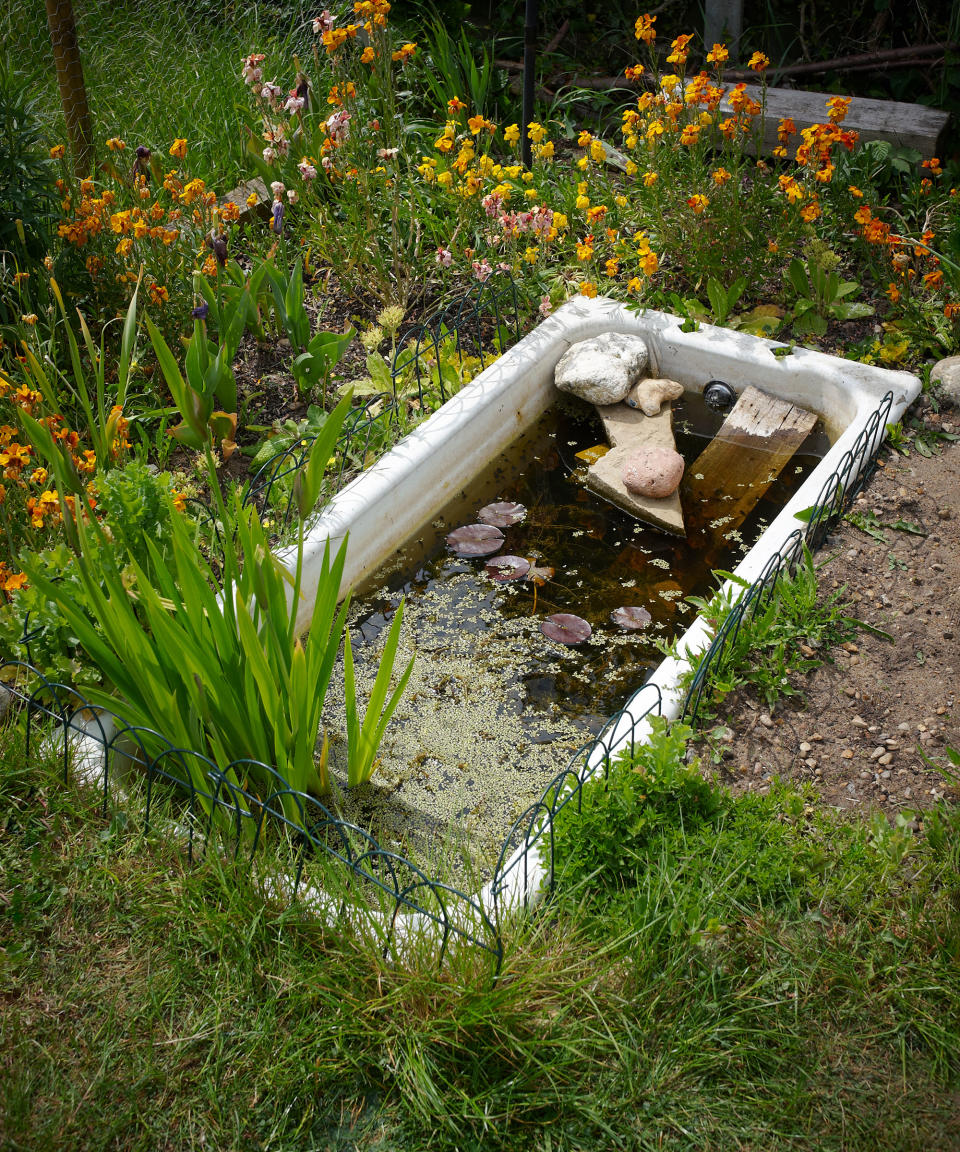 12. Upcycle an old bath