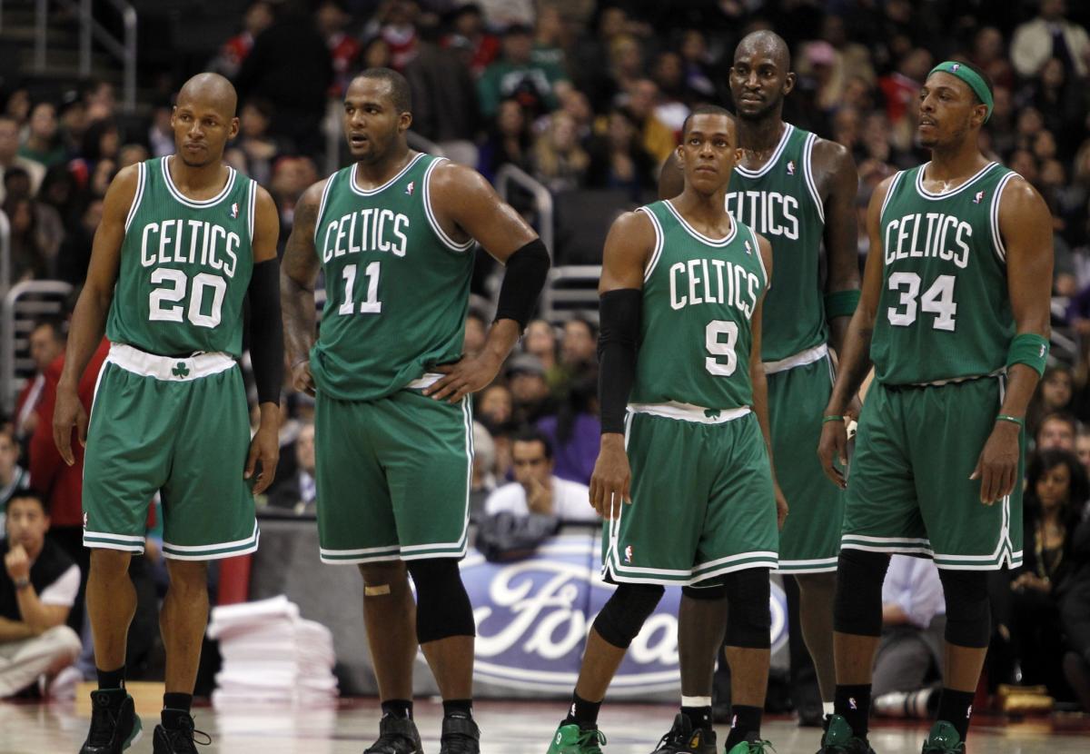 Rajon Rondo implies Ray Allen has been invited to Boston Celtics'  championship celebration, might attend Paul Pierce's jersey retirement 