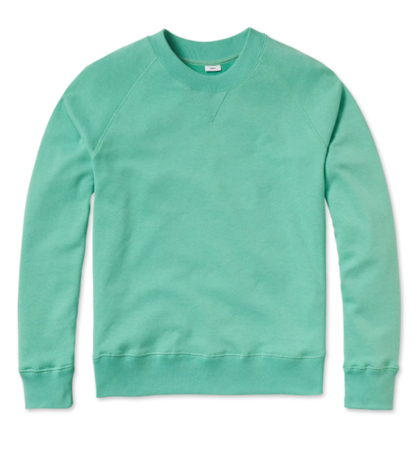 Entireworld Men's Loop Back Sweatshirt in Green