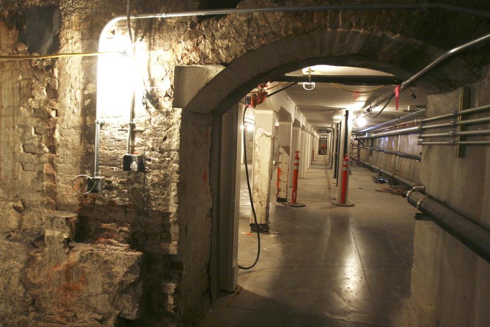 A tunnel under the Oregon State Hospital as photographed in 2010.