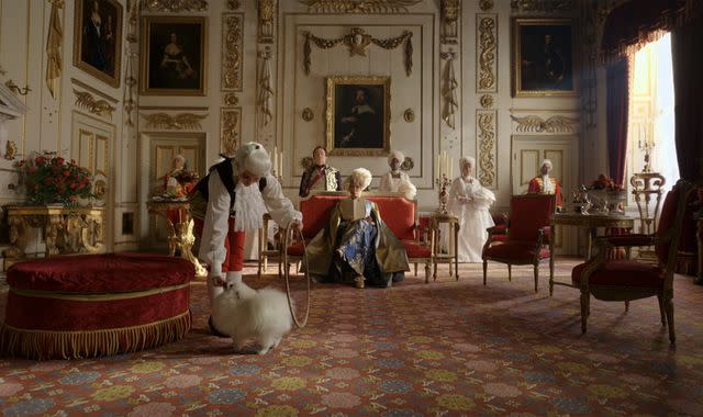 <p>Netflix</p> Blenheim Palace in 'Bridgerton'.