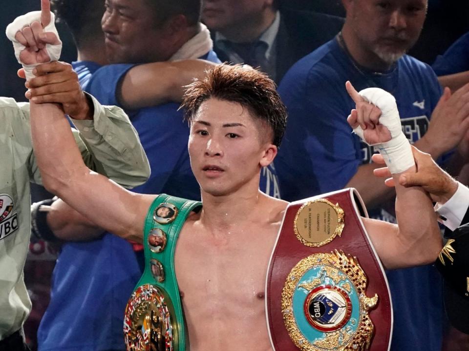Now a unified super-bantamweight champion, Inoue is seeking undisputed status for the second time (AFP via Getty)
