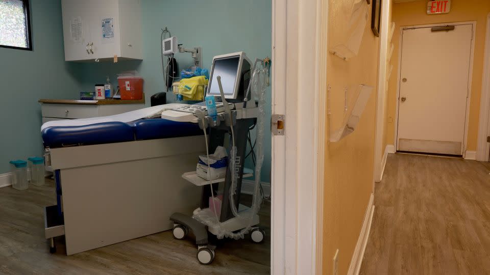 The examination room in the A Woman's Choice of Jacksonville clinic. - Joe Raedle/Getty Images