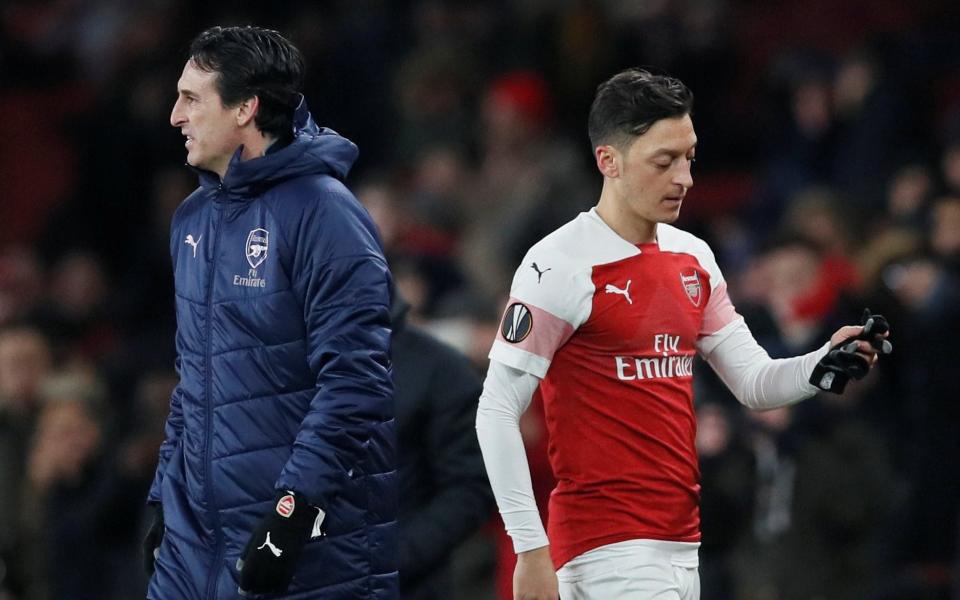 Unai Emery does not seem to be keen on Mesut Ozil - REUTERS