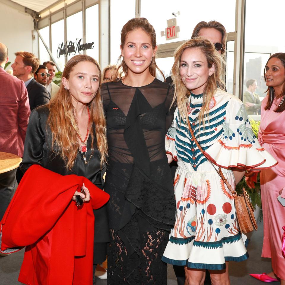 Mary-Kate Olsen, Colby Mugrabi, and Marcella Guarino