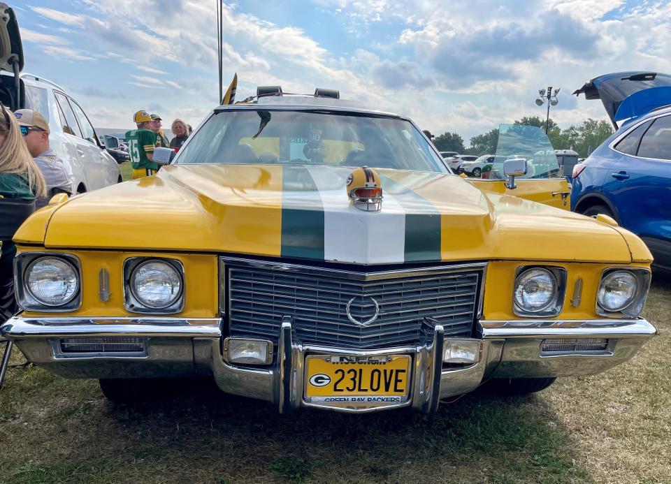 Each year, Bart Boyden gets a new license plate for his classic 1972 Cadillac. This year it's a nod to the start of the Jordan Love era for the Packers.