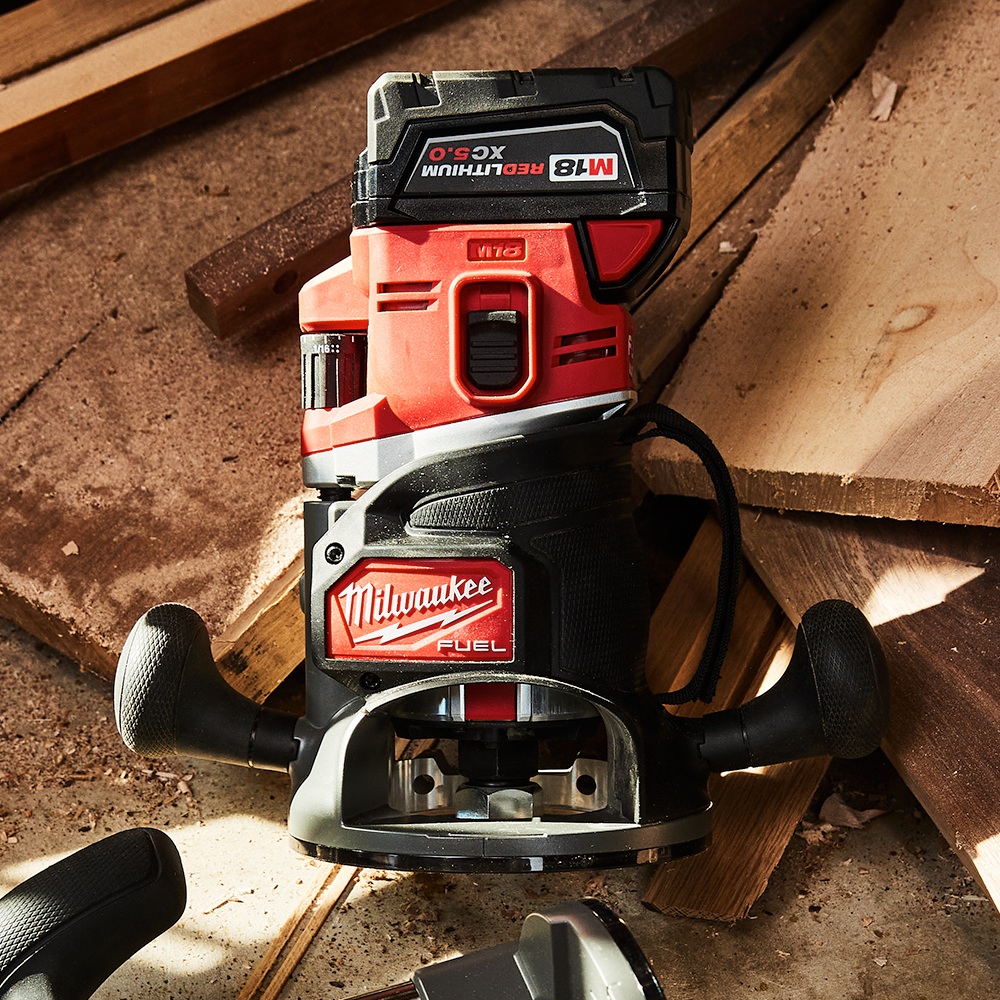 <p><a href="https://go.redirectingat.com?id=74968X1596630&url=https%3A%2F%2Fwww.homedepot.com%2Fp%2FMilwaukee-M18-FUEL-18-Volt-Lithium-Ion-Cordless-Brushless-1-2-in-Router-Plunge-Base-Kit-2838-21%2F325329879&sref=https%3A%2F%2F" rel="nofollow noopener" target="_blank" data-ylk="slk:Shop Now;elm:context_link;itc:0;sec:content-canvas" class="link rapid-noclick-resp">Shop Now</a></p><p>2838-21 18-volt Cordless Router Kit</p><p>homedepot.com</p><p>$599.00</p>