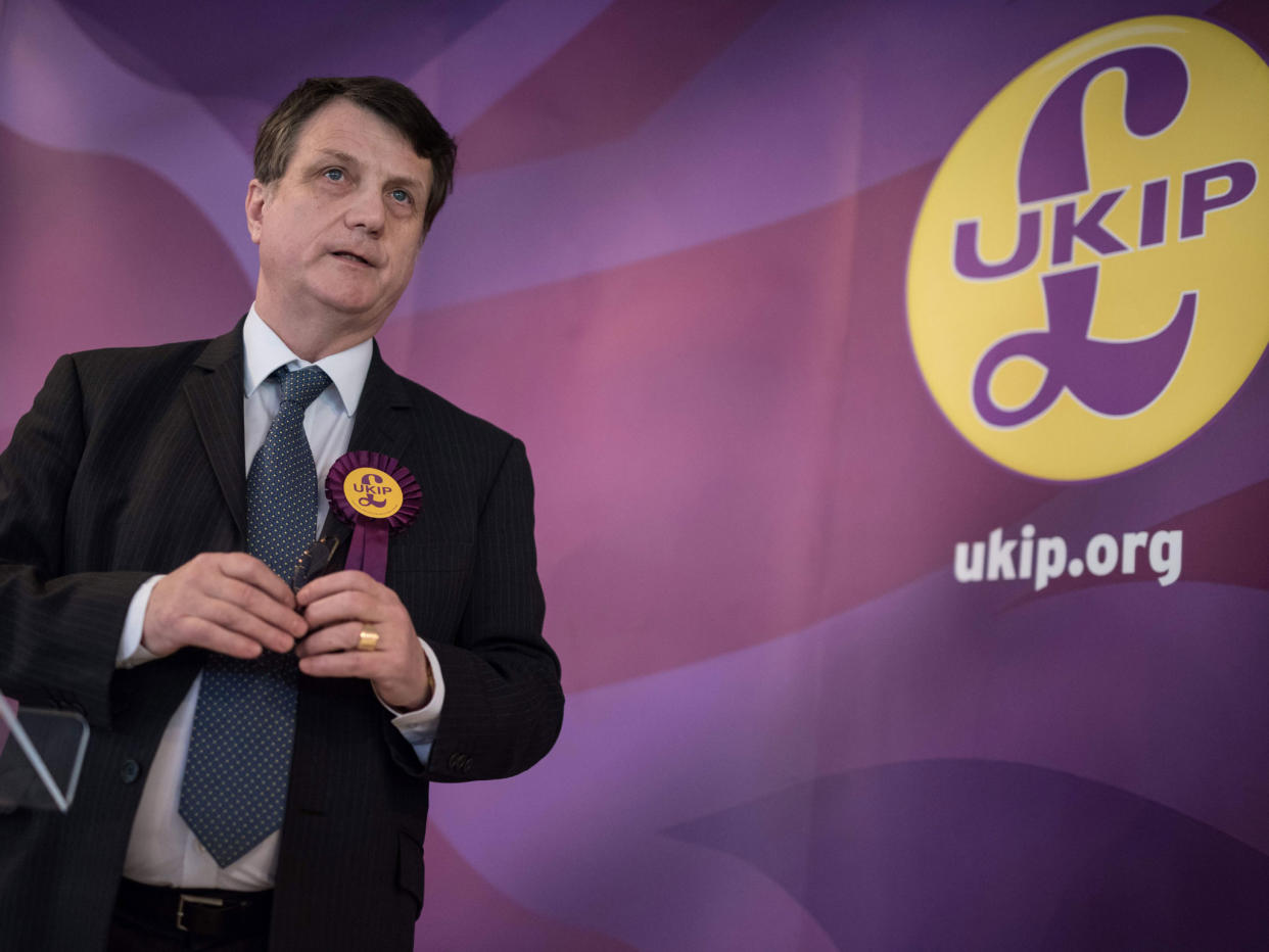 MEP Gerard Batten, who made the comments during the party's Brexit relaunch: Getty