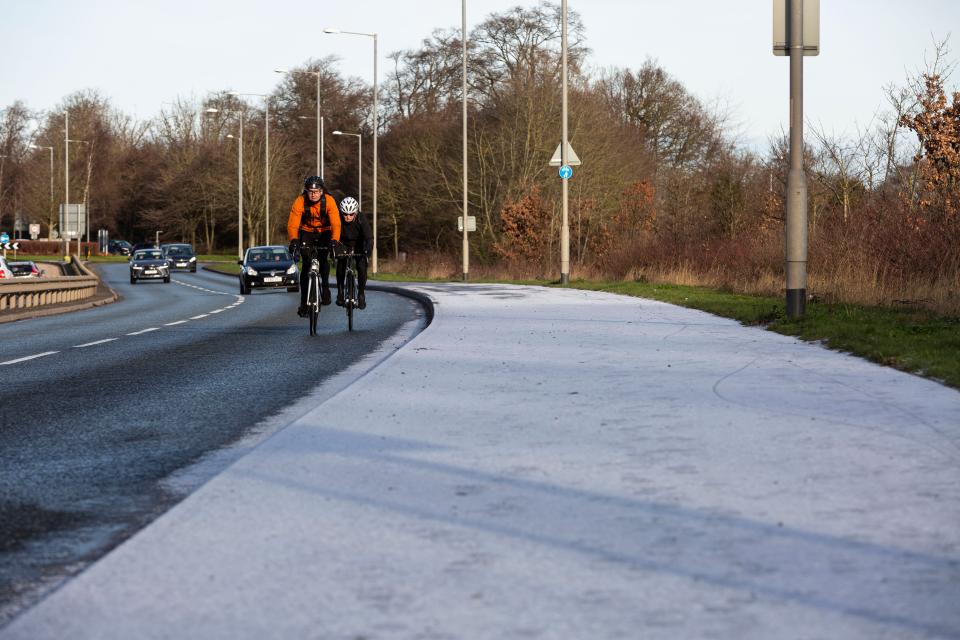 A dusting of snow early as the sun rose over Hull on Christmas DayLee McLean/SWNS