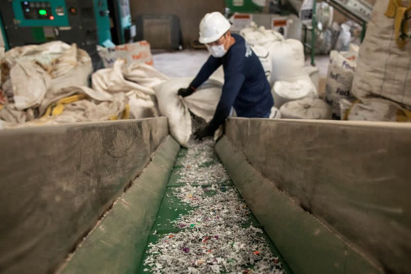 Making lumber out of plastics