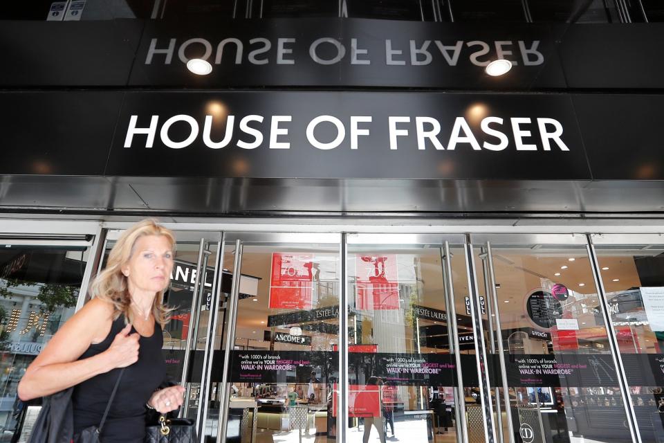 Worrying trend: House of Fraser was set to close but was rescued by Sports Direct: AP