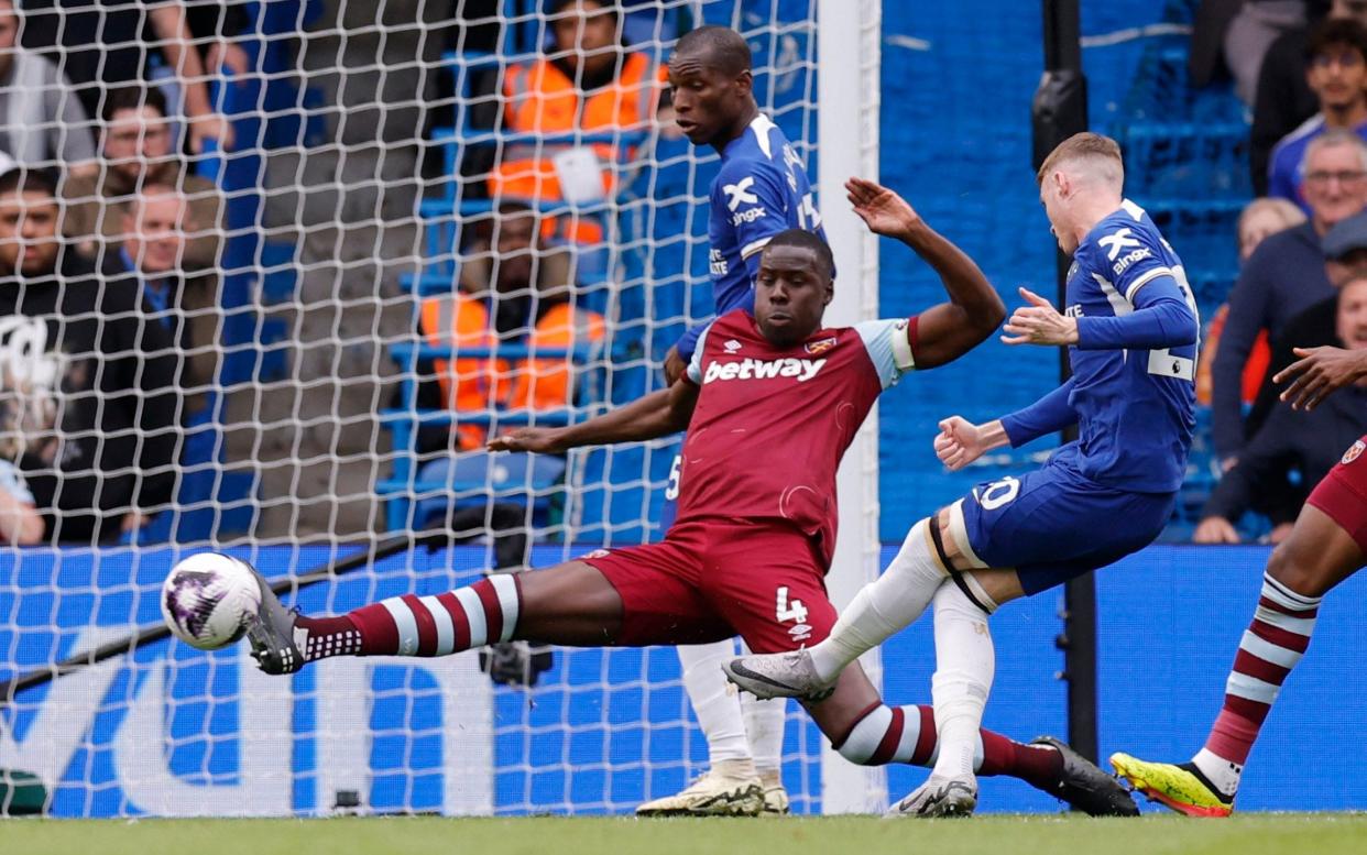 Chelsea's Cole Palmer scores their first goal