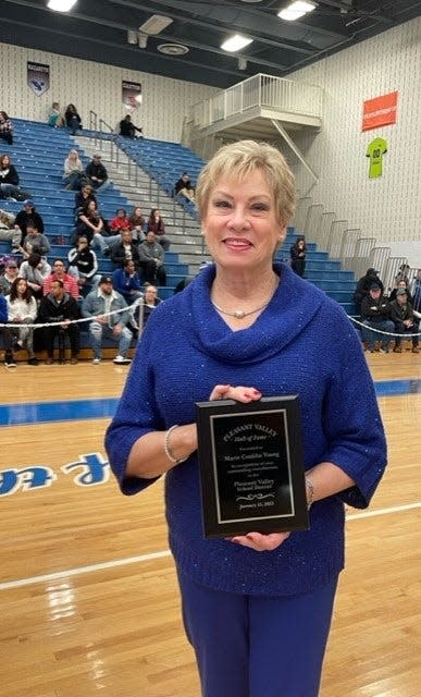 Marie Conklin Young was inducted into Pleasant Valley High School's hall of fame on Jan. 13, 2023.