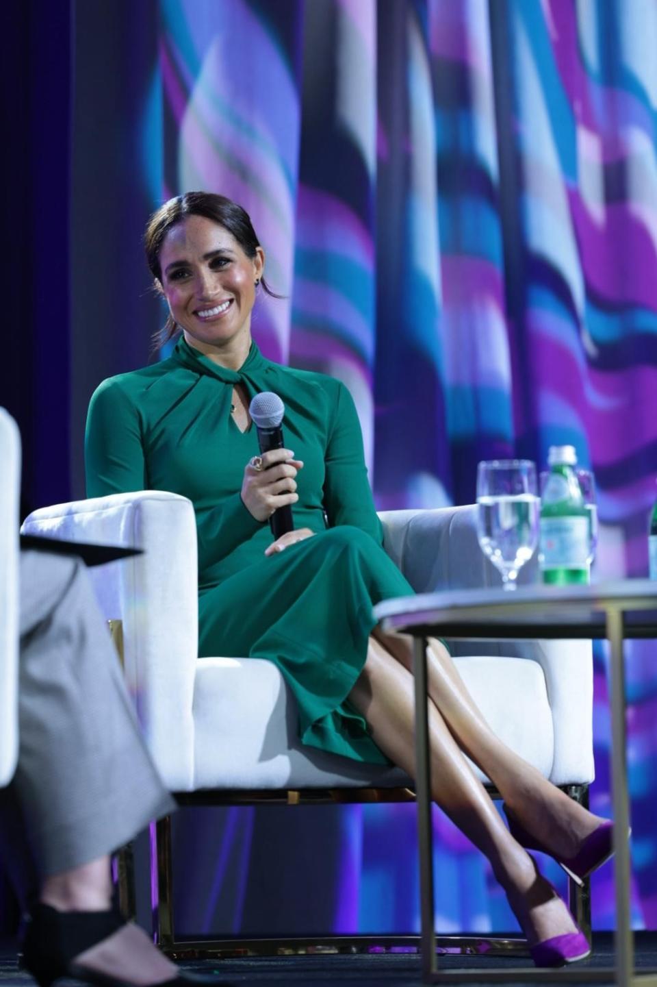 Meghan at the Women’s Fund event in Indiana (Archewell/Nathaniel Edmunds)