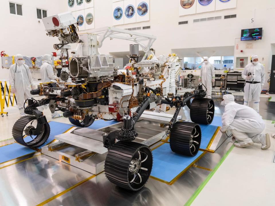 mars 2020 rover test drive