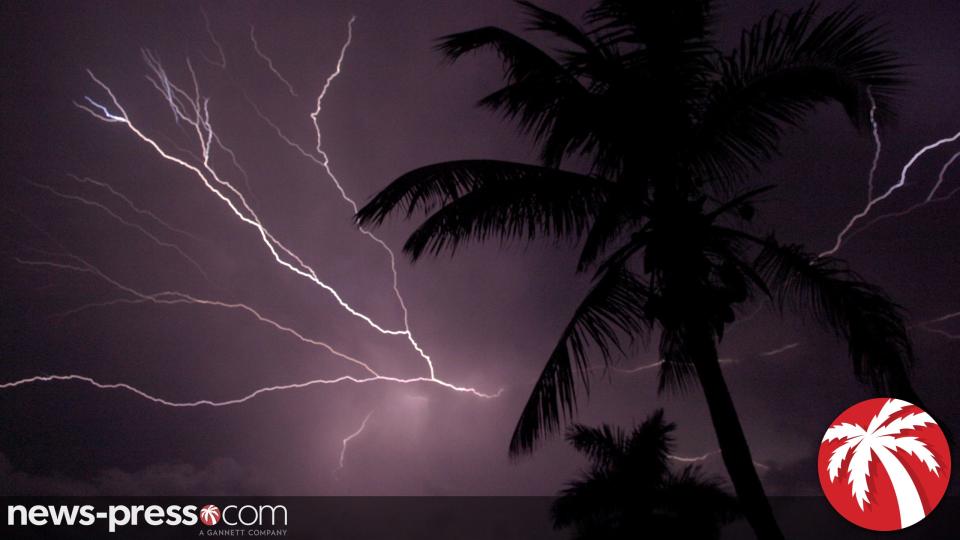 Lightning strikes in Southwest Florida.