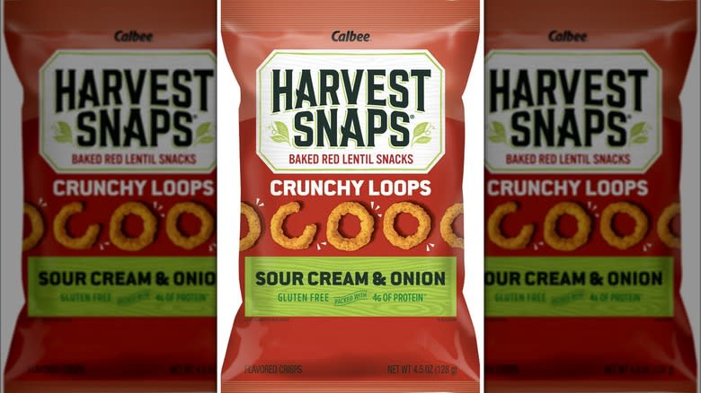 harvest snaps crunchy loops snacks