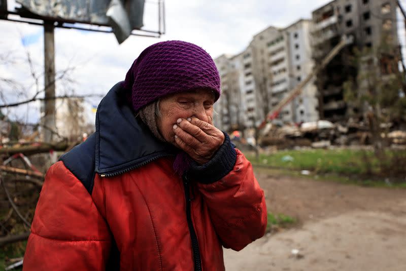 The Wider Image: Behind enemy lines, Ukrainian woman survives with her chickens