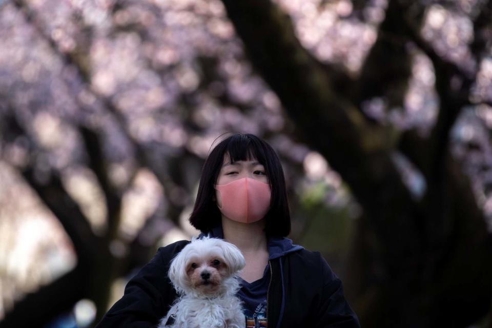 A woman in Japan wearing a facemask (REUTERS)