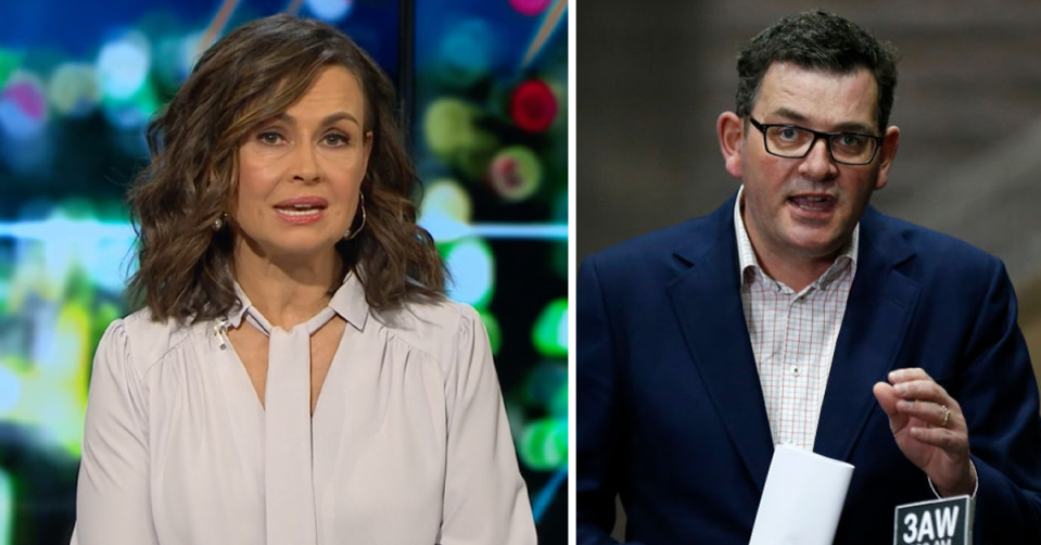 Lisa Wilkinson and Daniel Andrews.