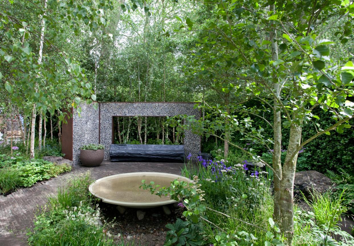 <span>Ula Maria’s Muscular Dystrophy Forest Bathing Garden reflects a shift at Chelsea towards ‘greenery over bombastic colour’.</span><span>Photograph: Sophia Evans/The Observer</span>