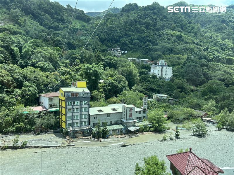 廬山溫泉區現況。（圖／翻攝畫面）