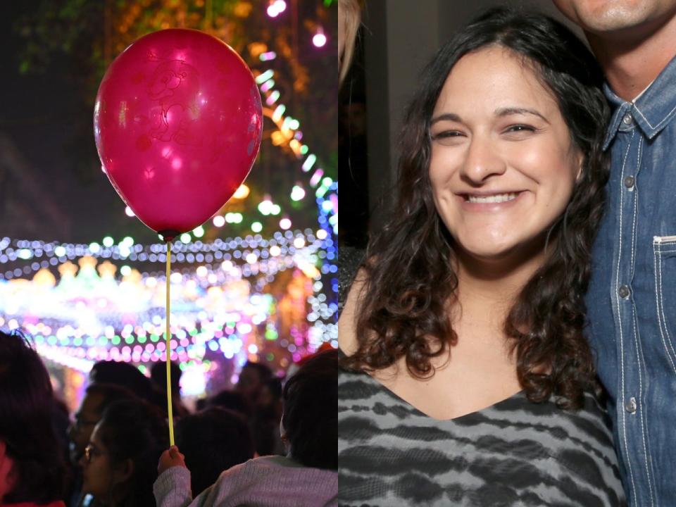 A Balloon on Christmas side by side with producer Gabriela Revilla Lugo