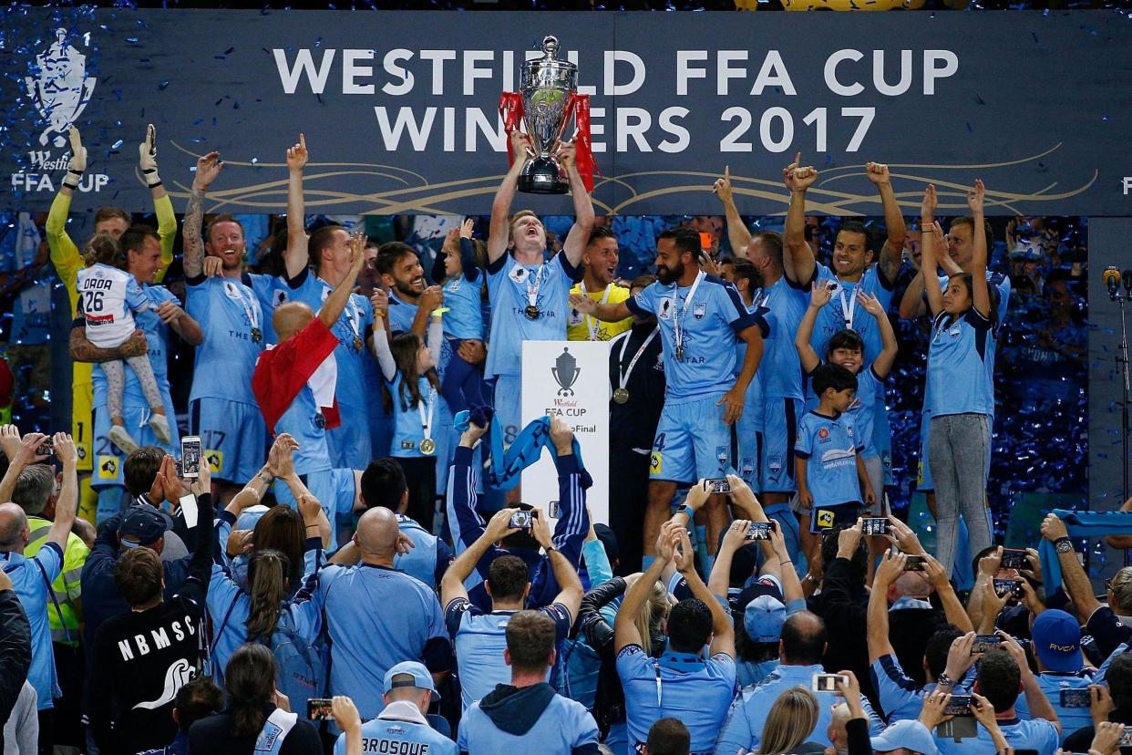 Winners: Sydney FC secured their third major trophy win in 2017: Getty Images